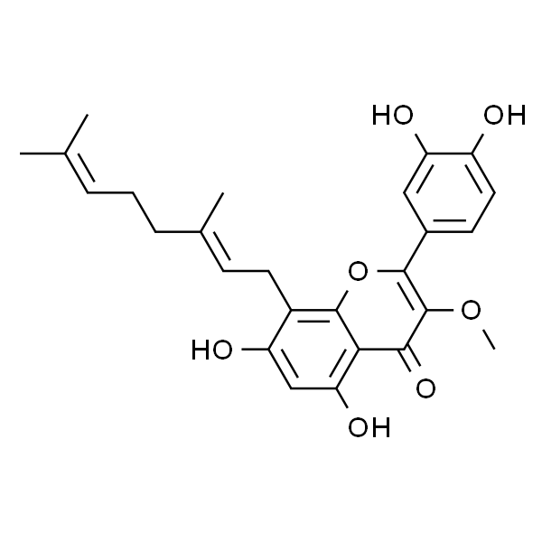 5,7,3',4'-Tetrahydroxy-3-methoxy-8-geranylflavone