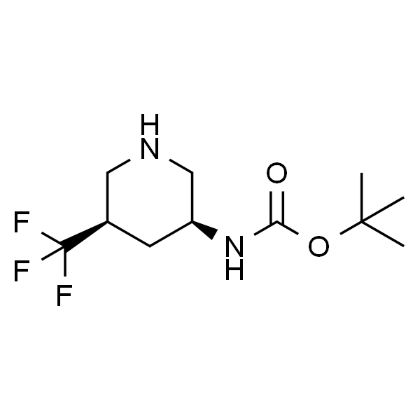 tert-butyl N-[(3S,5R)-5-(trifluoromethyl)piperidin-3-yl]carbamate
