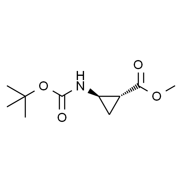 Cyclopropanecarboxylic acid, 2-[[(1,1-dimethylethoxy)carbonyl]amino]-, methyl ester, trans-