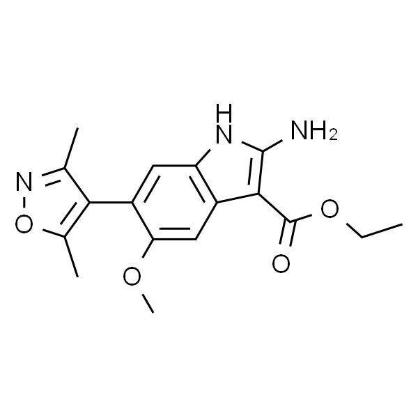ethyl 2-amino-6-(3,5-dimethylisoxazol-4-yl)-5-methoxy-1H-indole-3-carboxylate