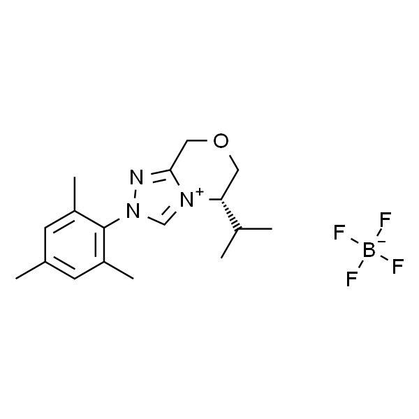 (5S)-5,6-Dihydro-5-(1-methylethyl)-2-(2,4,6-trimethylphenyl)-8H-1,2,4-triazolo[3,4-c][1,4]oxazinium Tetrafluoroborate