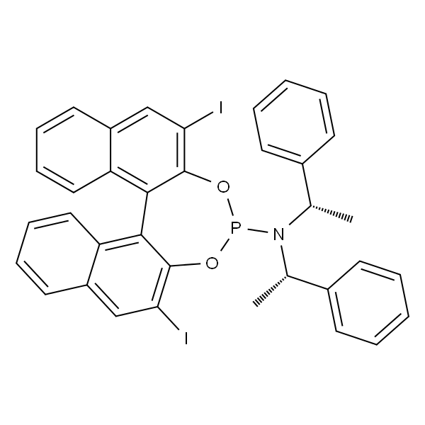 Dinaphtho[2,1-d:1',2'-f][1,3,2]dioxaphosphepin-4-amine, 2,6-diiodo-N,N-bis[(1S)-1-phenylethyl]-, (11bR)-