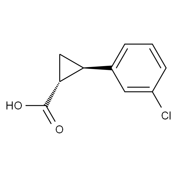 trans-2-(3-chlorophenyl)cyclopropane-1-carboxylic acid
