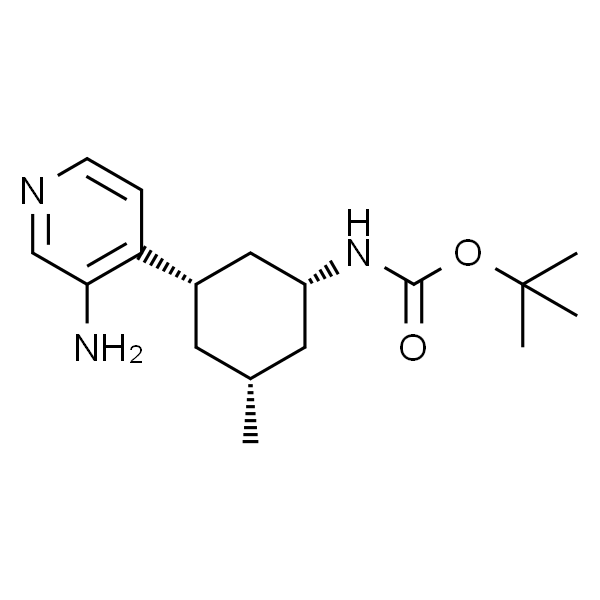 Carbamic acid, N-[(1R,3S,5R)-3-(3-amino-4-pyridinyl)-5-methylcyclohexyl]-, 1,1-dimethylethyl ester