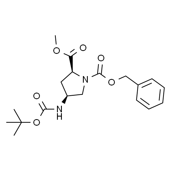 1,2-Pyrrolidinedicarboxylic acid, 4-[[(1,1-dimethylethoxy)carbonyl]amino]-, 2-methyl 1-(phenylmethyl) ester, (2S,4S)-