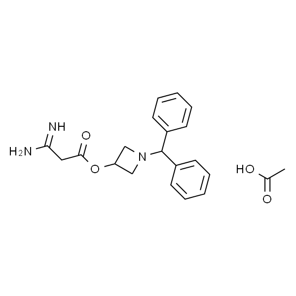 1-Benzidlilazetidin-3-yl-3-amino-3-iminopropanoate Monoacetate