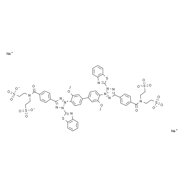 2,2'-Dibenzothiazolyl-5,5'-bis[4-di(2-sulfoethyl)carbamoylphenyl]-3,3'-(3,3'-dimethoxy-4,4'-biphenylene)ditetrazolium,disodiumsalt