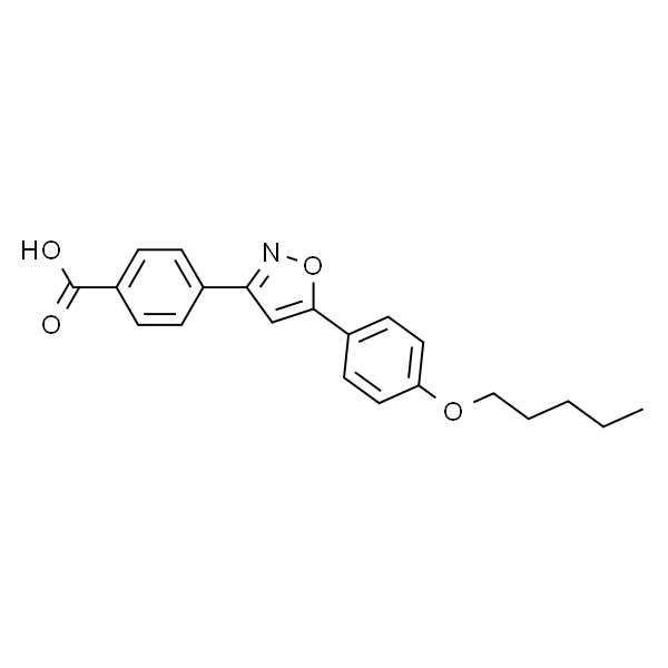 4-(5-(4-(Pentyloxy)phenyl)isoxazol-3-yl)benzoic acid