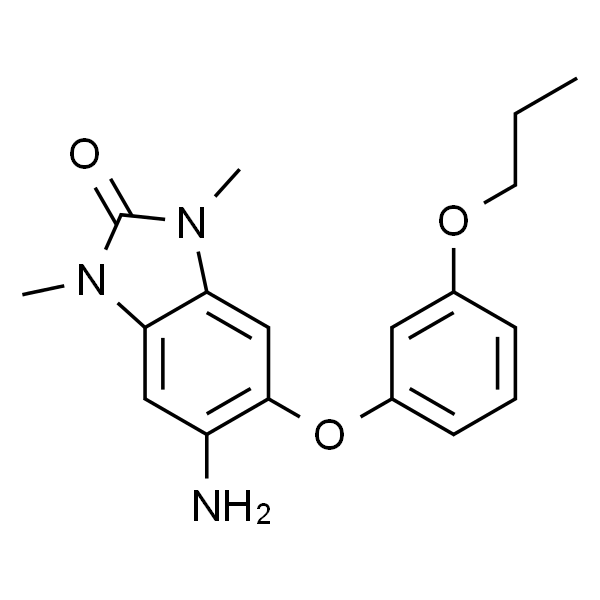 2H-Benzimidazol-2-one, 5-amino-1,3-dihydro-1,3-dimethyl-6-(3-propoxyphenoxy)-