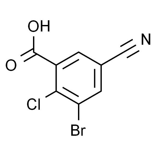 3-Bromo-2-chloro-5-cyanobenzoic acid