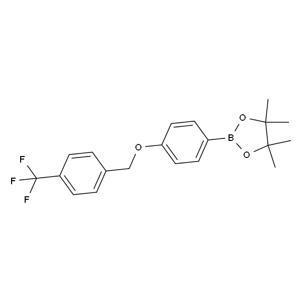 4,4,5,5-Tetramethyl-2-(4-((4-(trifluoromethyl)benzyl)oxy)phenyl)-1,3,2-dioxaborolane