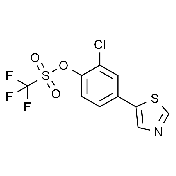 2-chloro-4-(thiazol-5-yl)phenyl trifluoromethanesulfonate