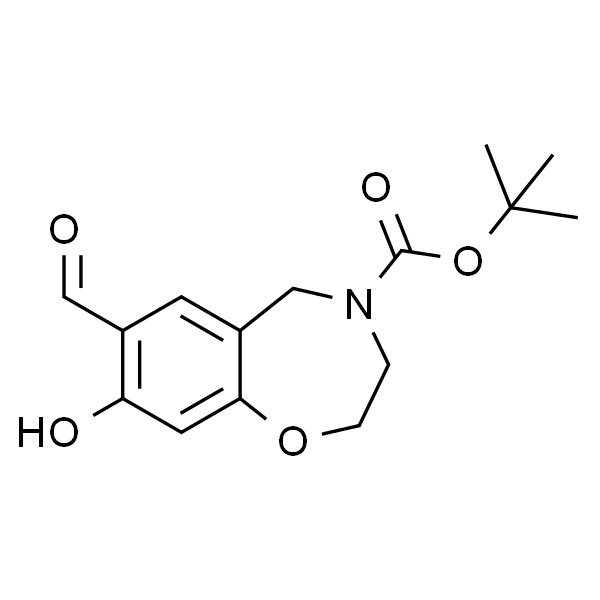 N-Boc-8-hydroxy-2，3，4，5-tetrahydrobenzo[f][1，4]oxazepine-7-carbaldehyde