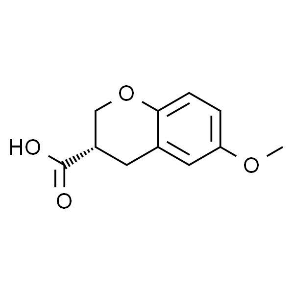 2H-1-Benzopyran-3-carboxylic acid, 3,4-dihydro-6-methoxy-, (3S)-