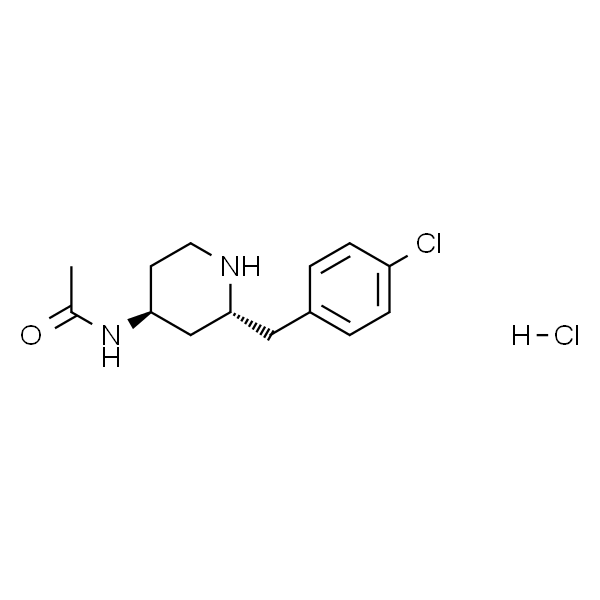Acetamide, N-[2-[(4-chlorophenyl)methyl]-4-piperidinyl]-, monohydrochloride, trans-