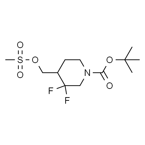 tert-butyl 3,3-difluoro-4-((methylsulfonyloxy)methyl)piperidine-1-carboxylate