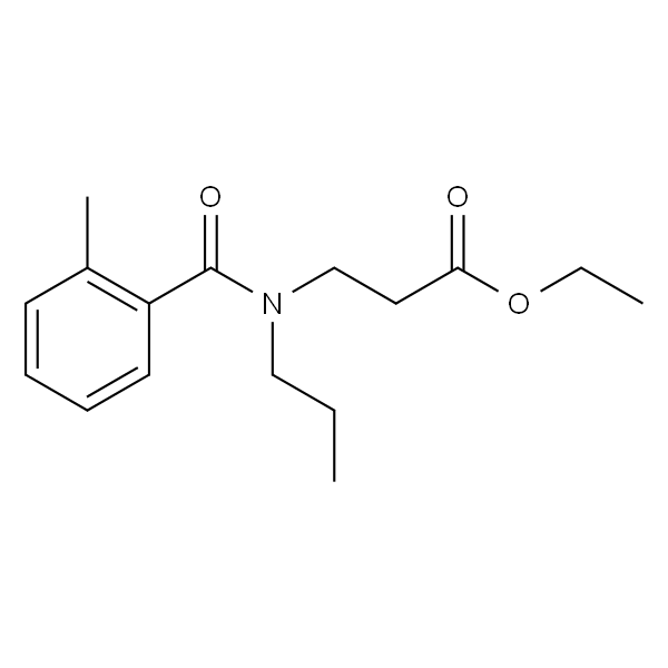 β-Alanine, N-(2-methylbenzoyl)-N-propyl-, ethyl ester