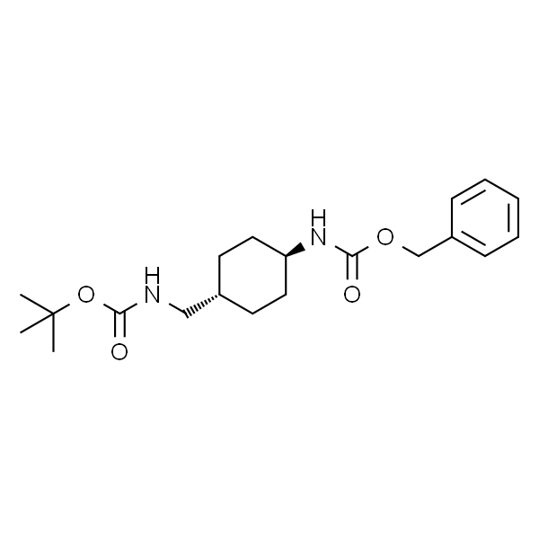 Carbamic acid,[trans-4-[[[(1,1-dimethylethoxy)carbonyl]amino]methyl]cyclohexyl]-, phenylmethyl ester