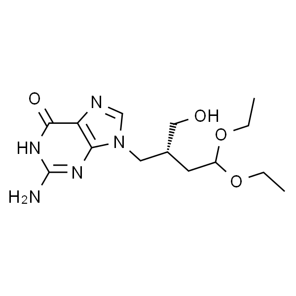 6H-Purin-6-one, 2-amino-9-[(2R)-4,4-diethoxy-2-(hydroxymethyl)butyl]-1,9-dihydro-