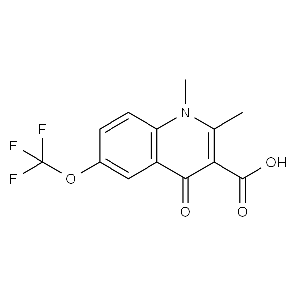 3-Quinolinecarboxylic acid, 1,4-dihydro-1,2-dimethyl-4-oxo-6-(trifluoromethoxy)-