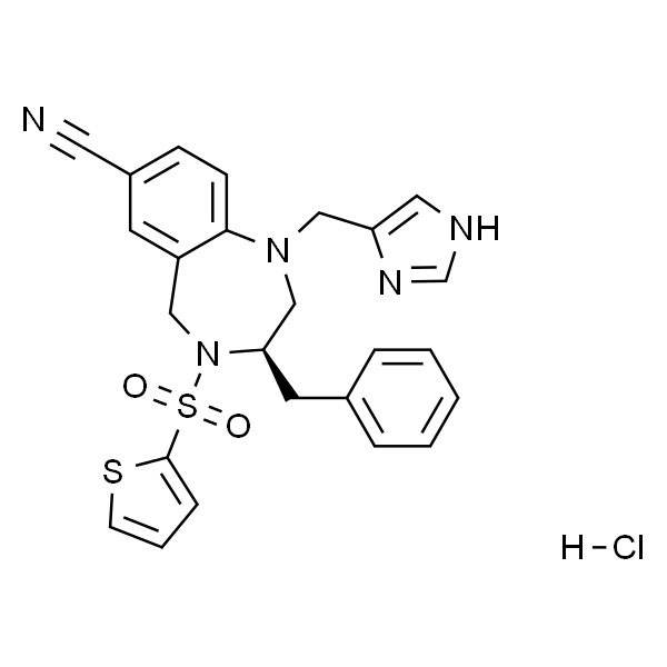 (R)-1-((1H-Imidazol-4-yl)methyl)-3-benzyl-4-(thiophen-2-ylsulfonyl)-2，3，4，5-tetrahydro-1H-benzo[e][1，4]diazepine-7-carbonitrile hydrochloride