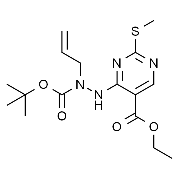 Ethyl 4-(2-allyl-2-(tert-butoxycarbonyl)hydrazinyl)-2-(methylthio)pyrimidine-5-carboxylate