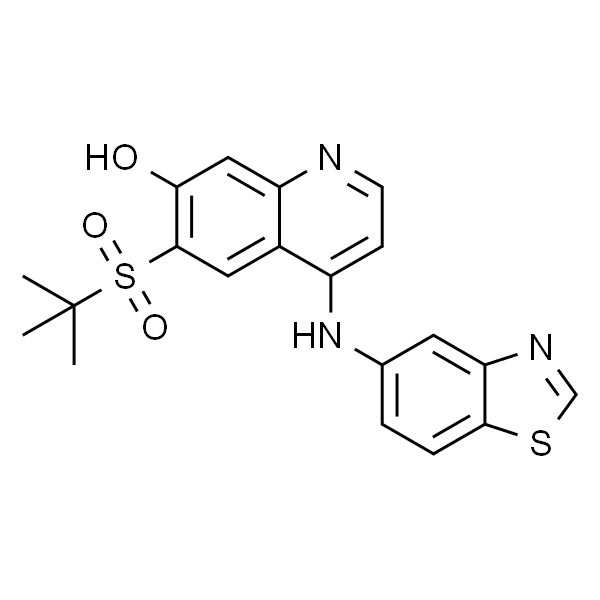 7-Quinolinol, 4-(5-benzothiazolylamino)-6-[(1,1-dimethylethyl)sulfonyl]-