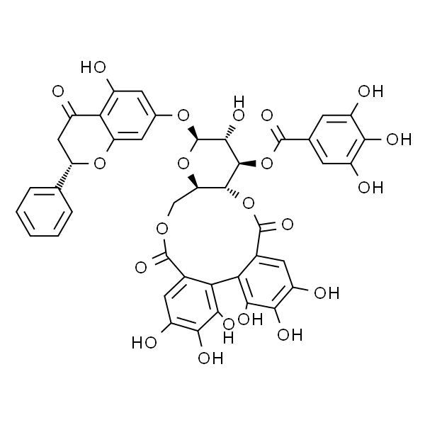 Pinocembrin 7-O-(3''-galloyl-4'',6''-(S)-hexahydroxydiphenoyl)-β-D-glucose