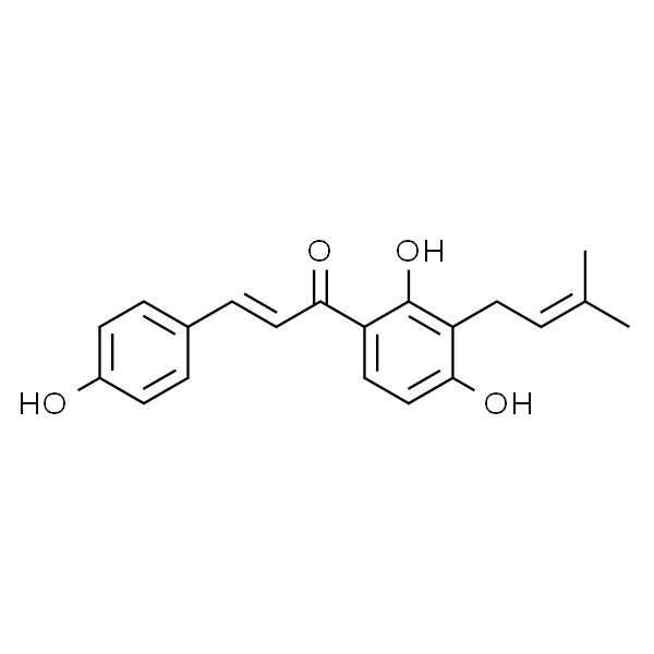 (E)-1-(2,4-Dihydroxy-3-(3-methylbut-2-en-1-yl)phenyl)-3-(4-hydroxyphenyl)prop-2-en-1-one