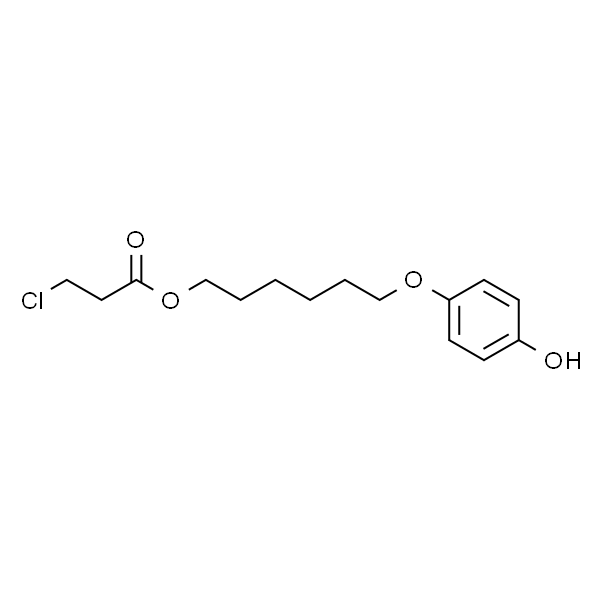 3-Chloropropanoic acid 6-(4-hydroxyphenoxy)hexyl ester