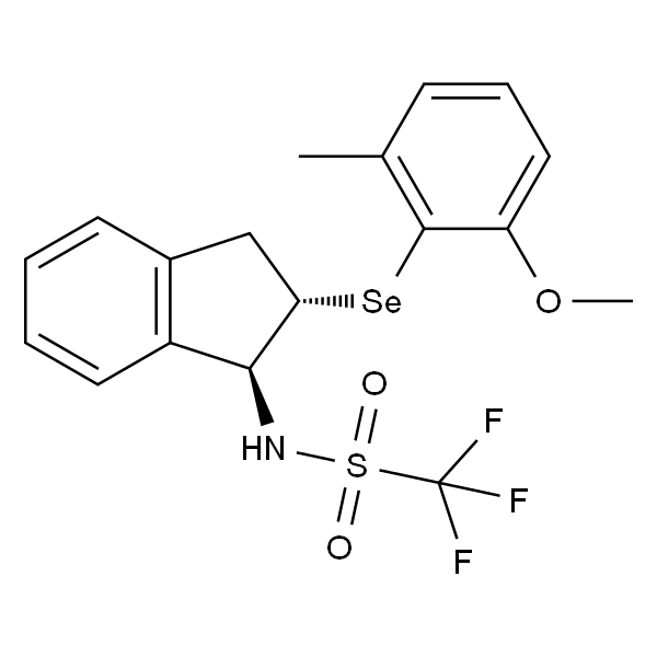 1,1,1-Trifluoro-N-((1S,2S)-2-((2-methoxy-6-methylphenyl)selanyl)-2,3-dihydro-1H-inden-1-yl)methanesulfonamide
