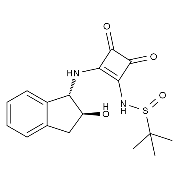 N-(2-(((1S,2S)-2-Hydroxy-2,3-dihydro-1H-inden-1-yl)amino)-3,4-dioxocyclobut-1-en-1-yl)-2-methylpropane-2-sulfinamide