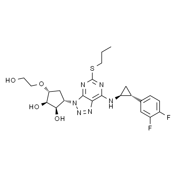 (1R,2R,3S,5R)-3-(7-((1S,2R)-2-(3,4-difluorophenyl)cyclopropylaMino)-5-(propylthio)-3H-[1,2,3]triazolo[4,5-d]pyriMidin-3-yl)-5-(2-hydroxyethoxy)cyclopentane-1,2-diol
