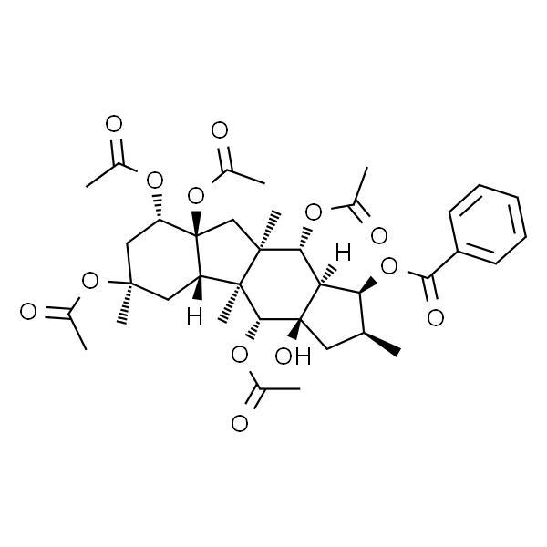 5,8,9,10,14-Pentaacetoxy-3-benzoyloxy-15-hydroxypepluane