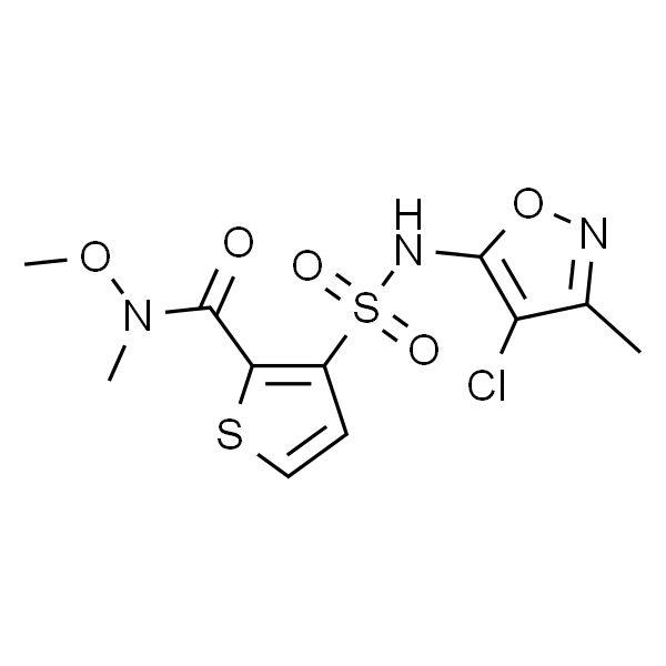 3-(N-(4-chloro-3-methylisoxazol-5-yl)sulfamoyl)-N-methoxy-N-methylthiophene-2-carboxamide