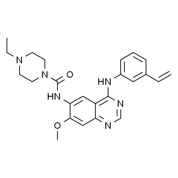 4-Ethyl-N-(7-methoxy-4-((3-vinylphenyl)amino)quinazolin-6-yl)piperazine-1-carboxamide