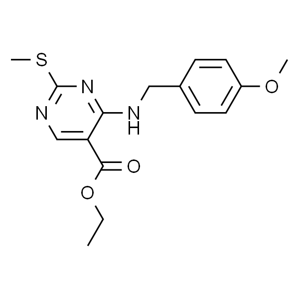 Ethyl 4-((4-methoxybenzyl)amino)-2-(methylthio)pyrimidine-5-carboxylate