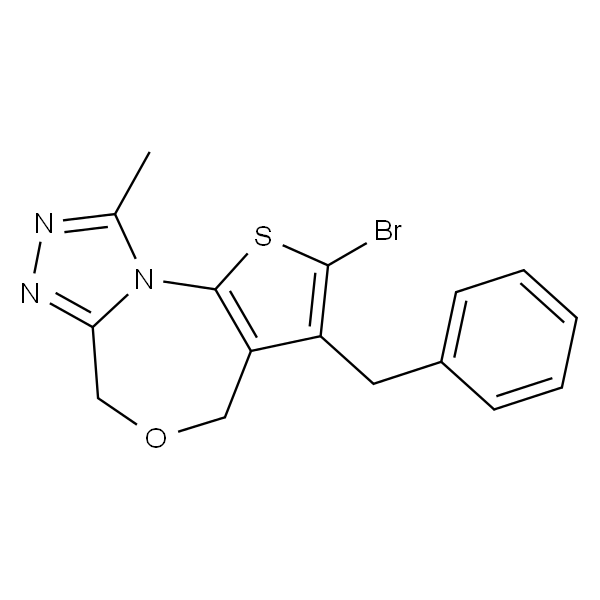 4H,6H-Thieno[2,3-e][1,2,4]triazolo[3,4-c][1,4]oxazepine, 2-bromo-9-methyl-3-(phenylmethyl)-