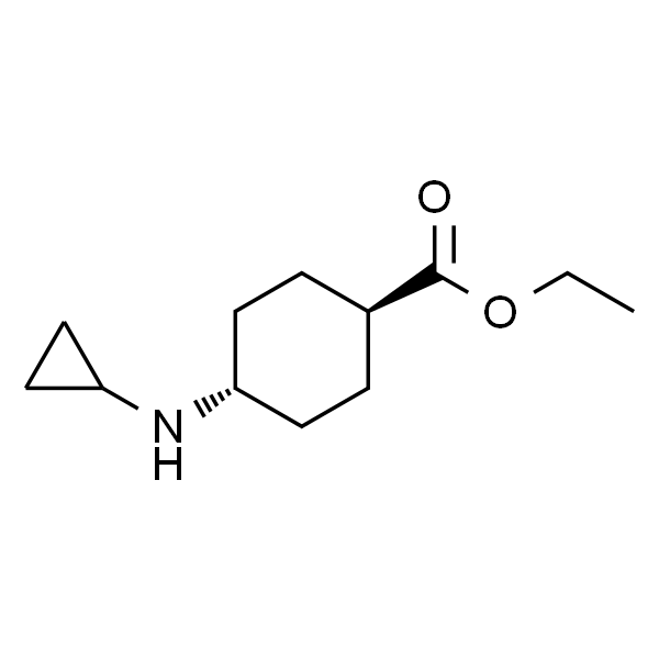 Cyclohexanecarboxylic acid, 4-(cyclopropylamino)-, ethyl ester, trans-