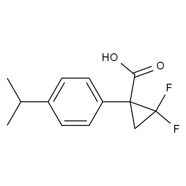 2，2-difluoro-1-(4-isopropylphenyl)cyclopropane-1-carboxylic acid