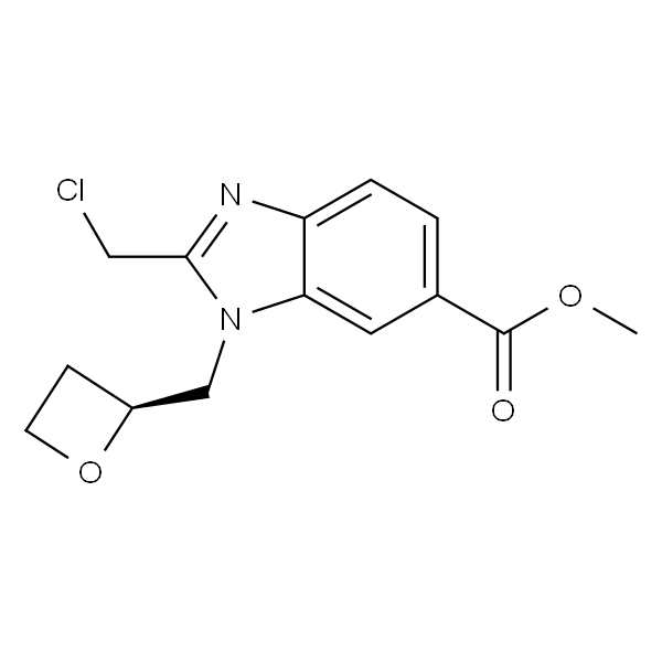 Methyl (S)-2-(Chloromethyl)-1-(2-oxetanylmethyl)-1H-benzo[d]imidazole-6-carboxylate