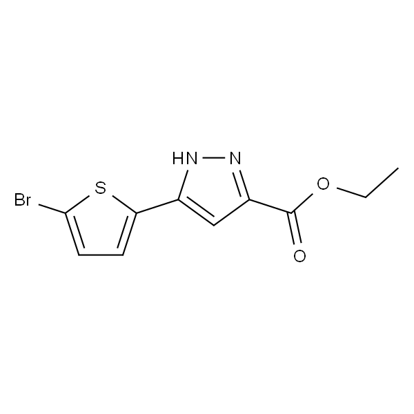 Ethyl 5-(5-bromothiophen-2-yl)-1H-pyrazole-3-carboxylate