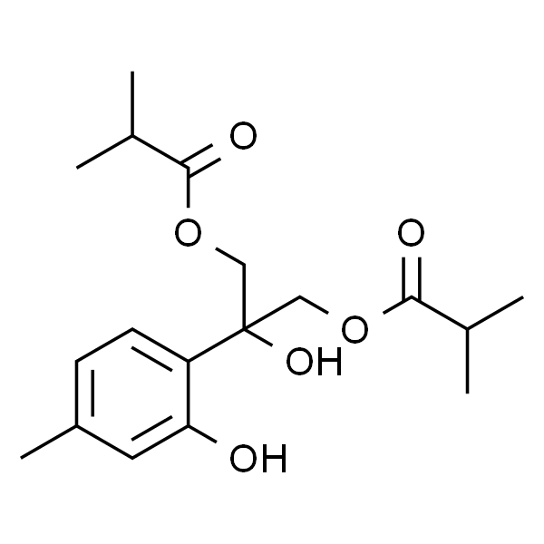 8-Hydroxy-9,10-diisobutyryloxythymol