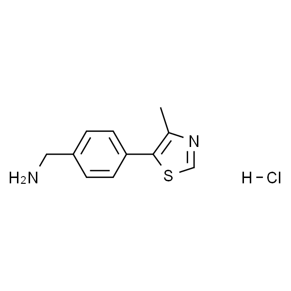 (4-(4-Methylthiazol-5-yl)phenyl)methanamine hydrochloride