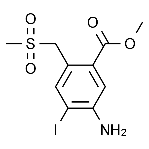methyl 5-amino-4-iodo-2-((methylsulfonyl)methyl)benzoate