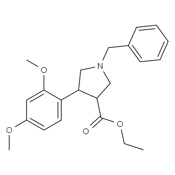 ethyl trans-1-benzyl-4-(2，4-dimethoxyphenyl)pyrrolidine-3-carboxylate