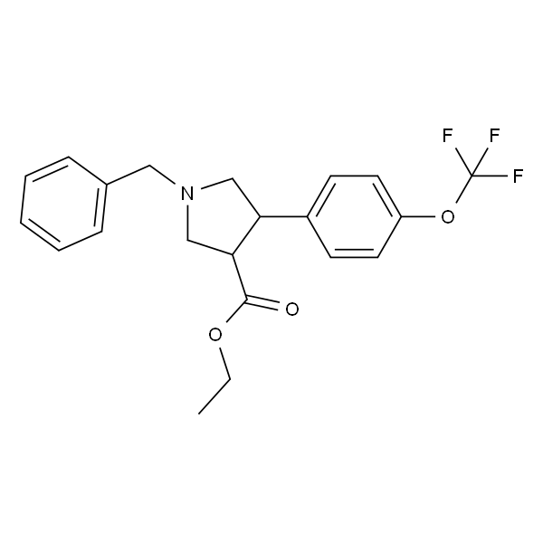 Trans-ethyl-1-benzyl-4-(4-(trifluoromethoxy)phenyl)pyrrolidine-3-carboxylate