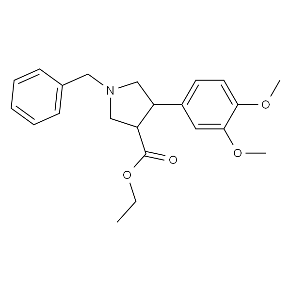 ethyl trans-1-benzyl-4-(3，4-dimethoxyphenyl)pyrrolidine-3-carboxylate