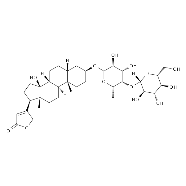 3β-[(4-O-β-D-Glucopyranosyl-6-deoxy-L-galactopyranosyl)oxy]-14-hydroxy-5β-card-20(22)-enolide