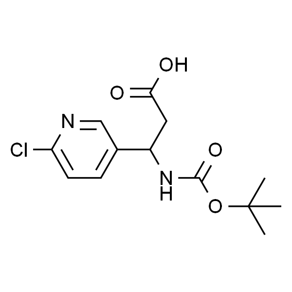 3-((tert-Butoxycarbonyl)aMino)-3-(6-chloropyridin-3-yl)propanoic acid